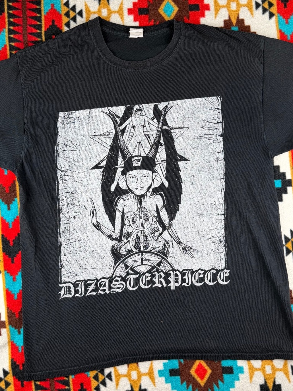 Vintage Disasterpiece Sucka Emcees Beware Graphic T Shirt Black Gothic Streetwea